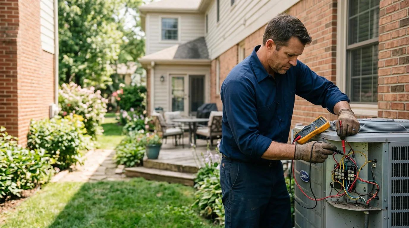HVAC technician working near Armagh, PA